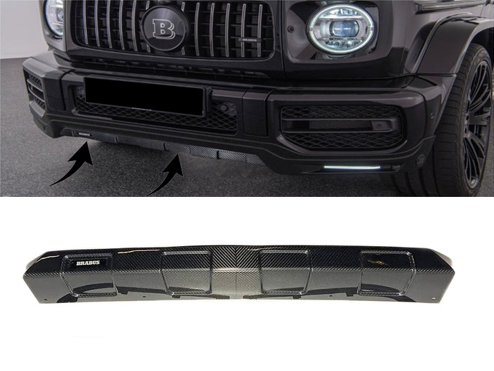 Carbon fiber front AMG diffuser for G63 bumper lip spoiler Mercedes-Benz W463a G-Class